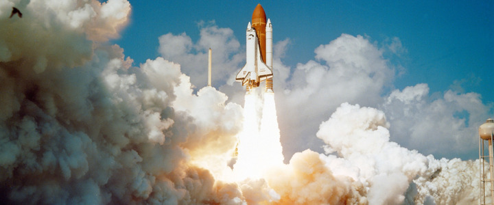 A rocket launch